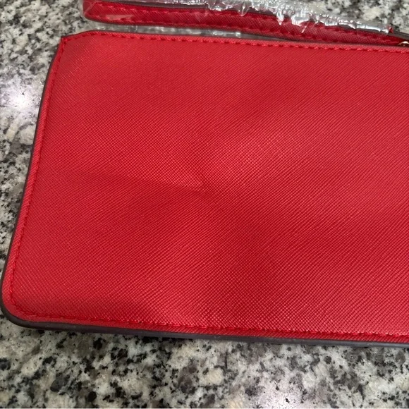 Kate Spade  Red Leather Wristlet - Picture 4 of 11